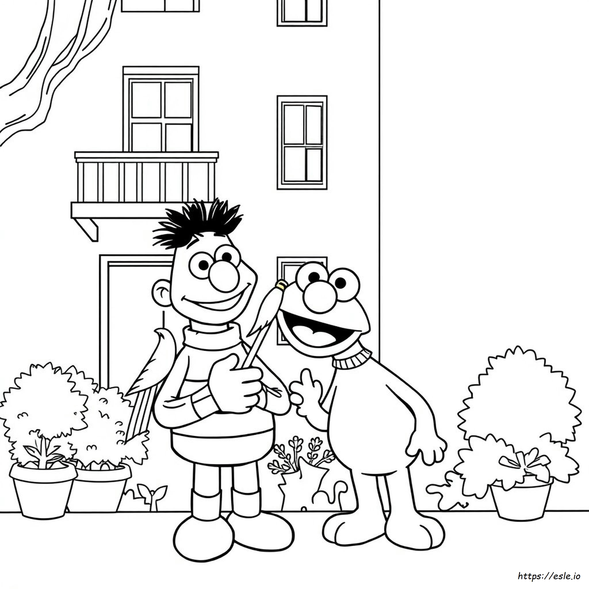 Bert Sesame Street Coloring Pages