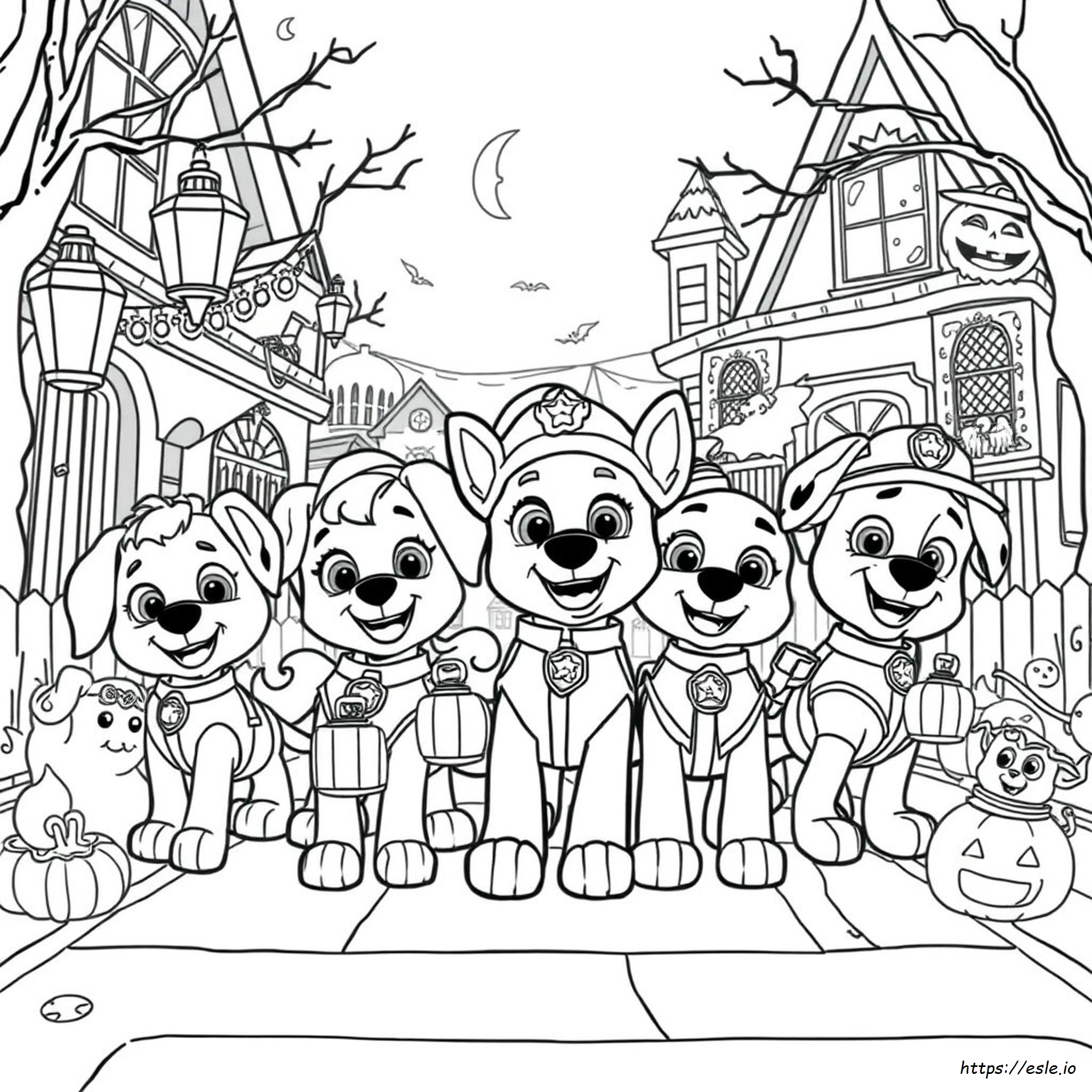 Paw Patrol Halloween Disegni Da Colorare E Stampare