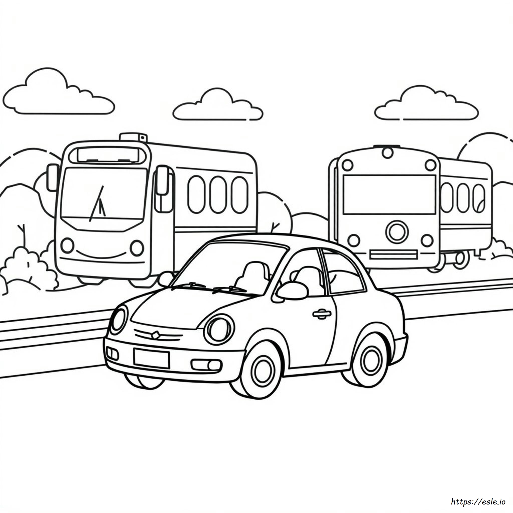Preschool Printable Transportation Coloring Pages