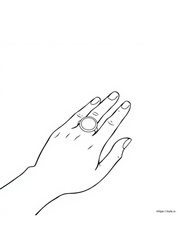Plantilla Para Colorear De Anillo