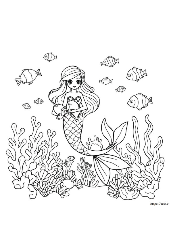 Mermaid Da Colorare E Stampare