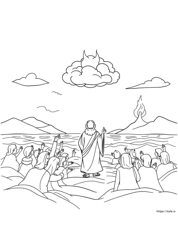 Entering The Promised Land Coloring Page