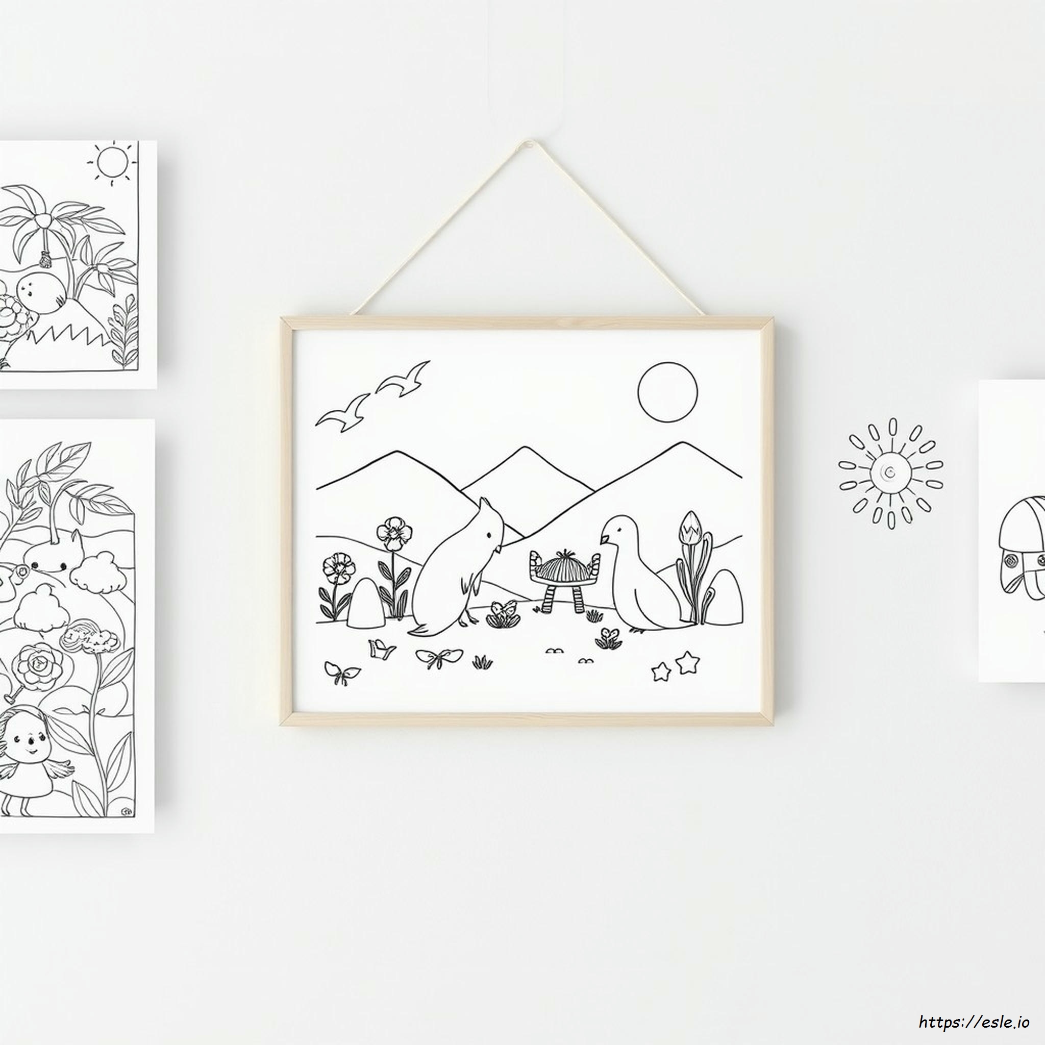 Cómo Convertir Dibujos Para Colorear En Arte De Pared