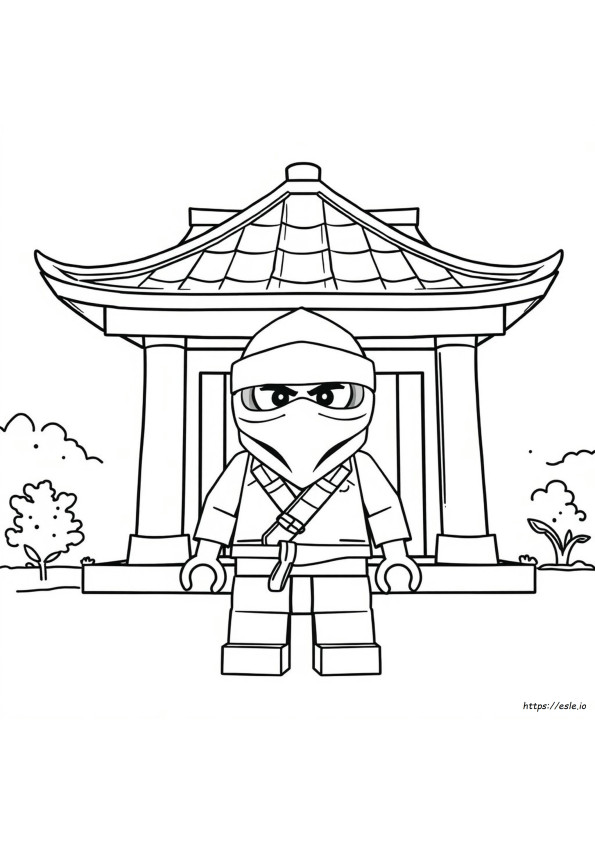 Gambar Mewarnai Topeng Ninja