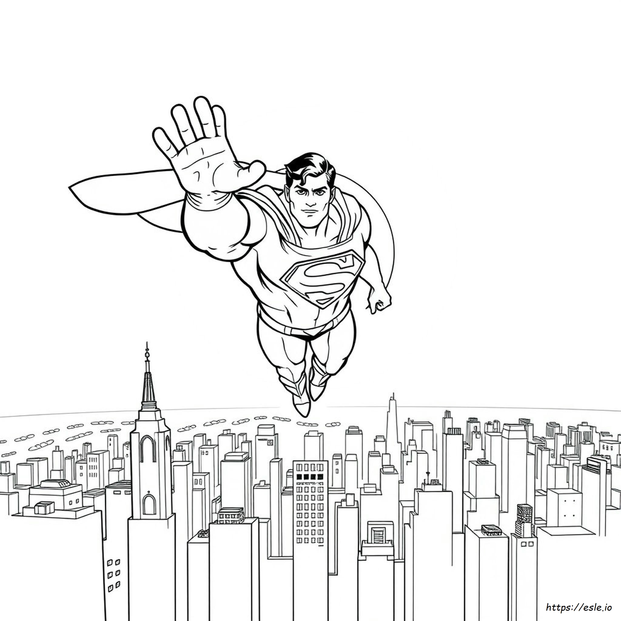 Superman Colouring Images