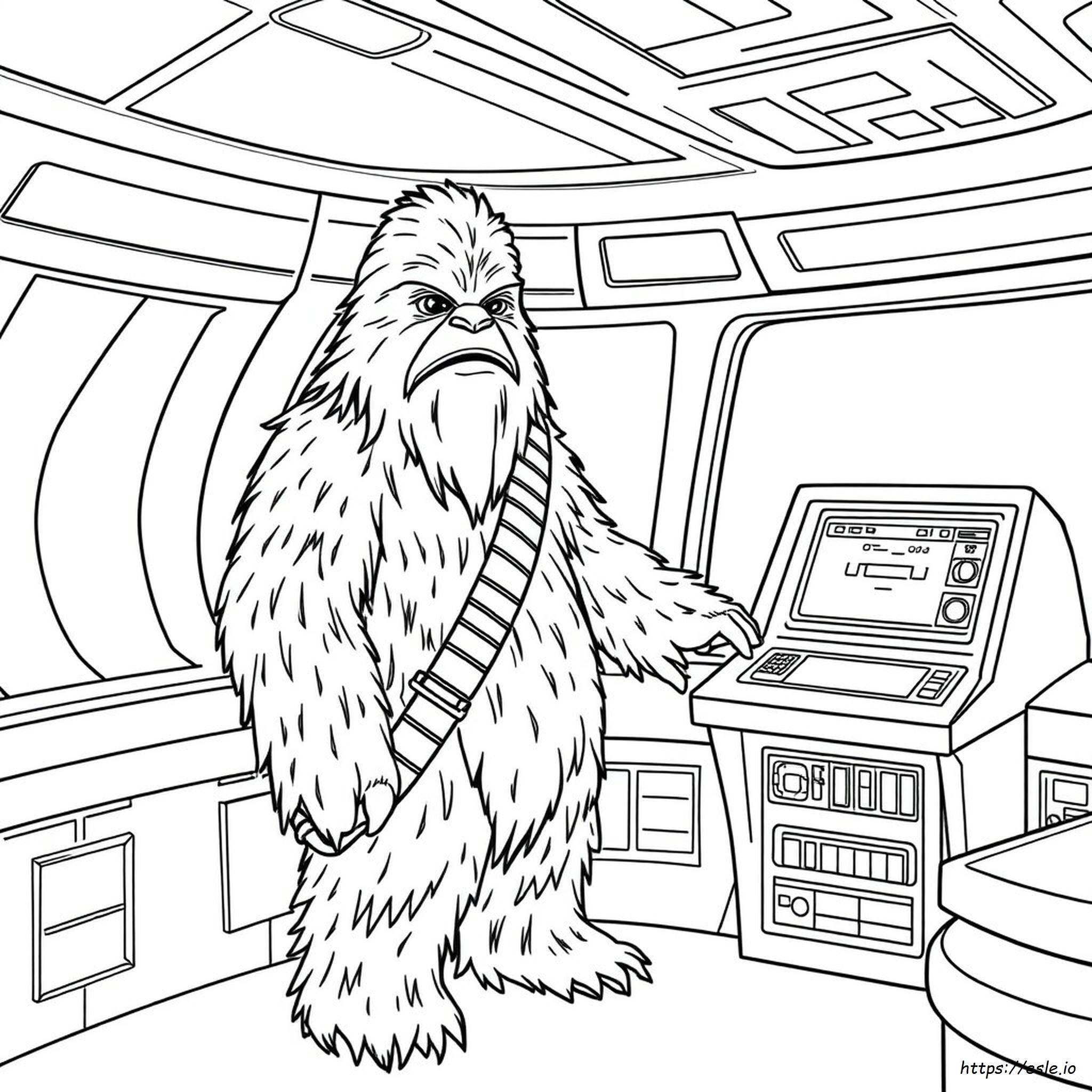 Chewbacca Para Colorir