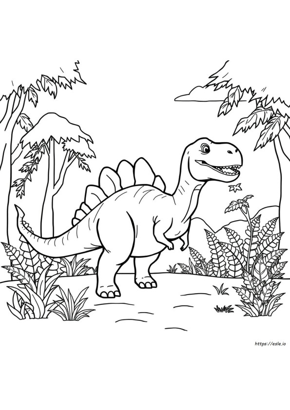 Ilmaiset Tulostettavat Värityskuvat Lapsille: Dinosaurukset