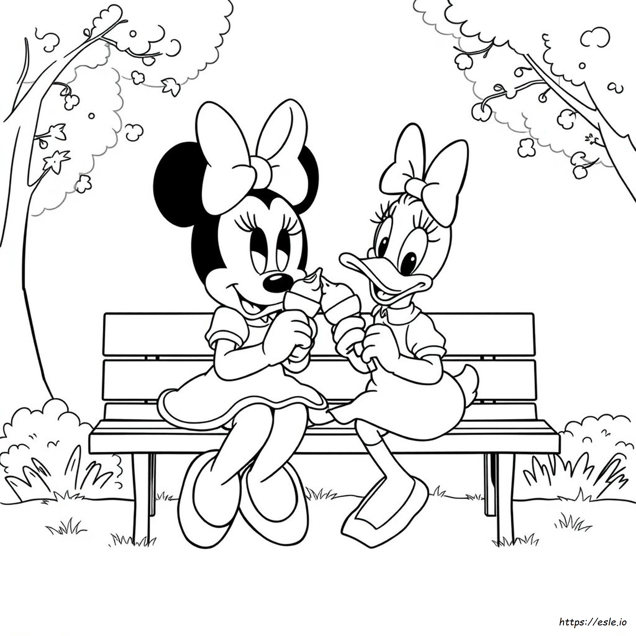Minnie E Paperina Da Colorare