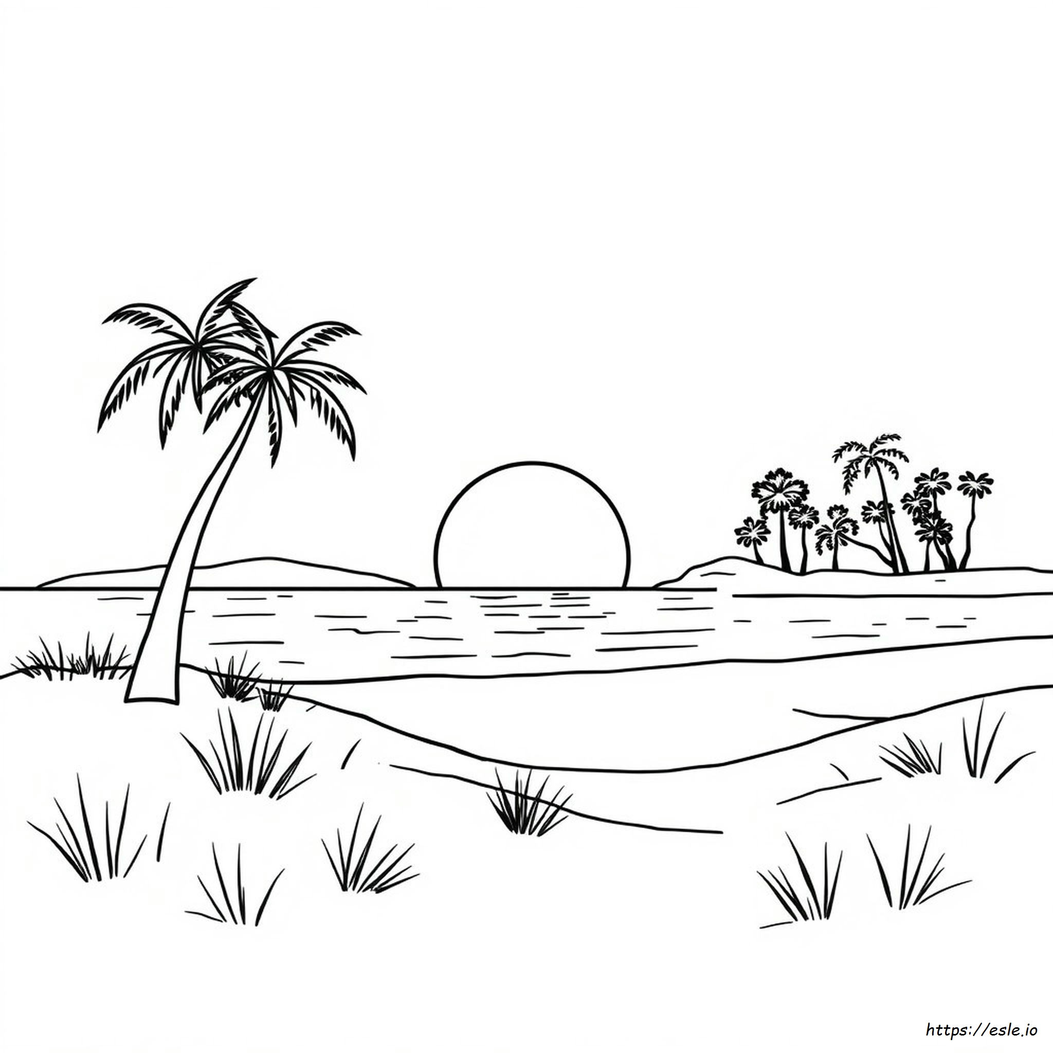 Free Coloring Pages Of Sunsets