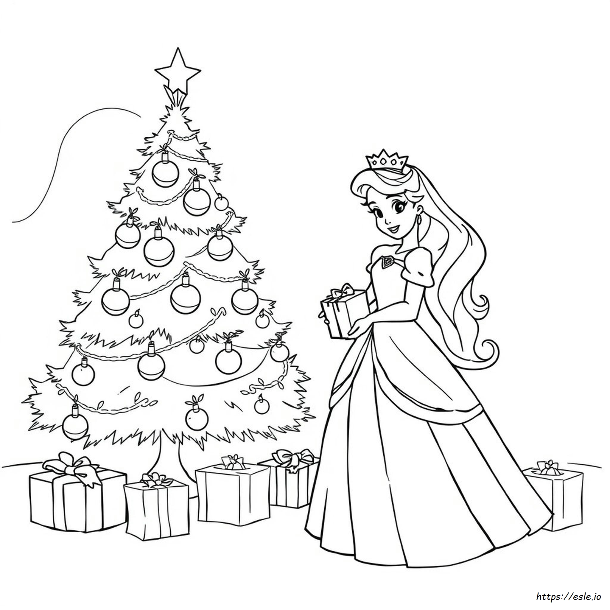 Disney Princess Christmas Colouring