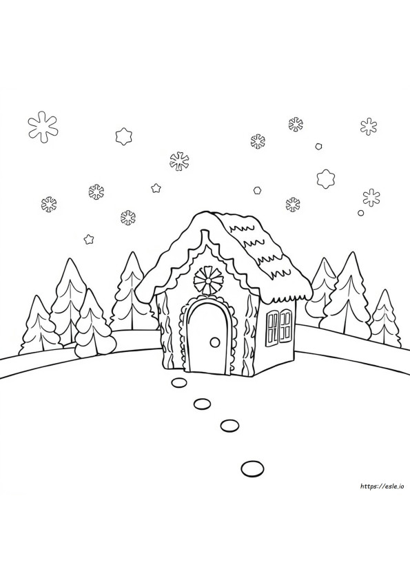 Free Coloring Pages Of Gingerbread Houses