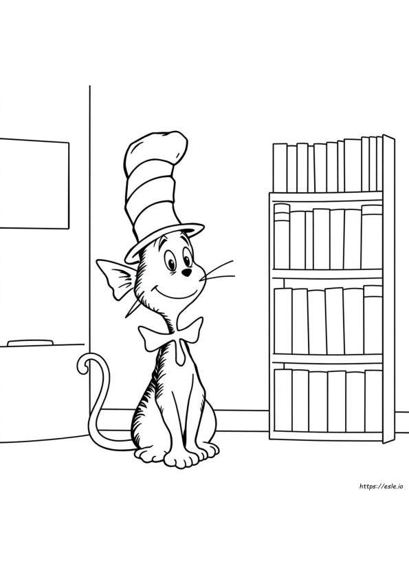 Katze Im Hut Fisch Ausmalbilder