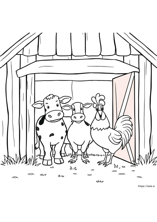 Boerderijdieren Kleurplaten
