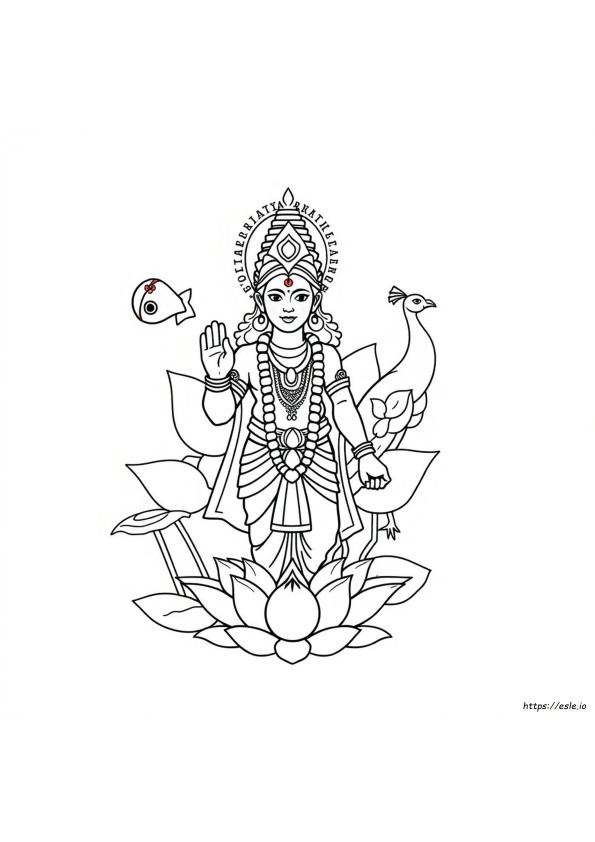 Hindu Coloring Book