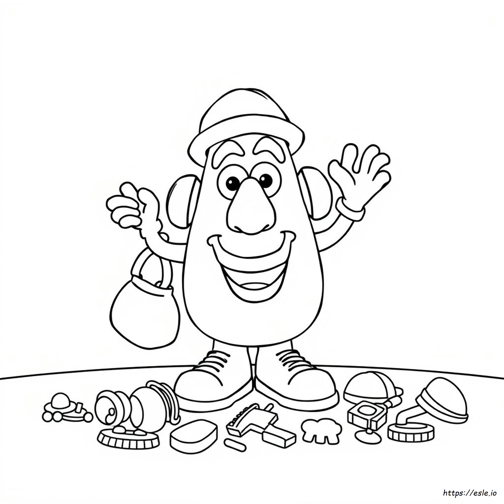 Mrs Potato Head Coloring Page