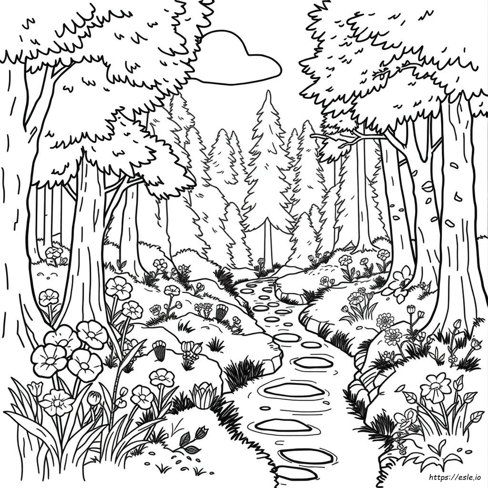 Detailed Nature Coloring Pages