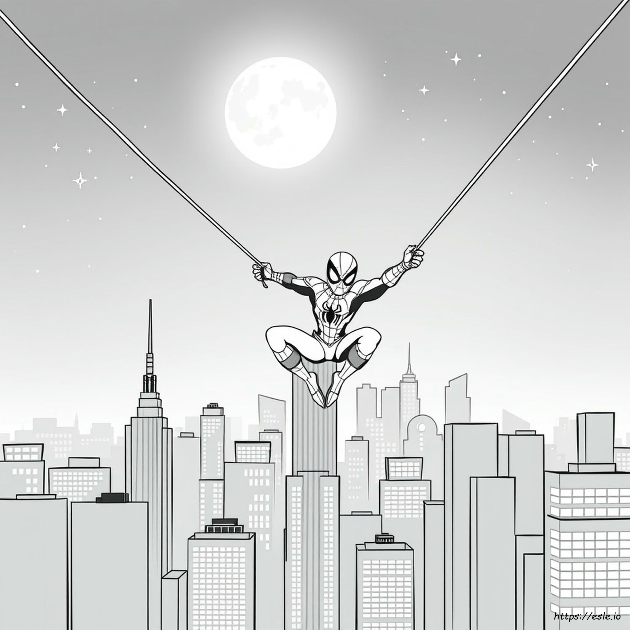 Spider Man Cartoon Images For Colouring