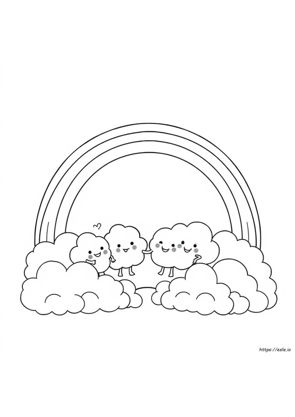 Rainbow Friends Coloring Paper