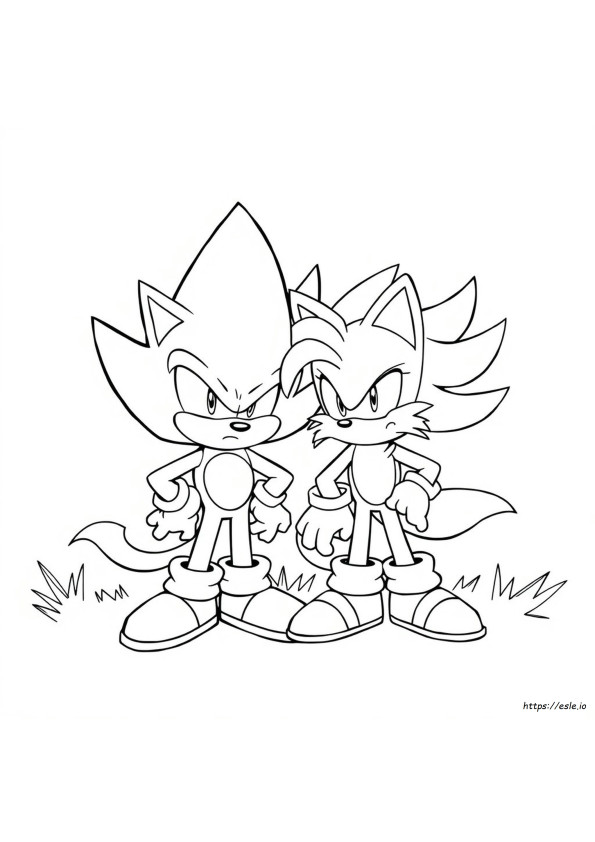 Coloriage Sonic En Colère