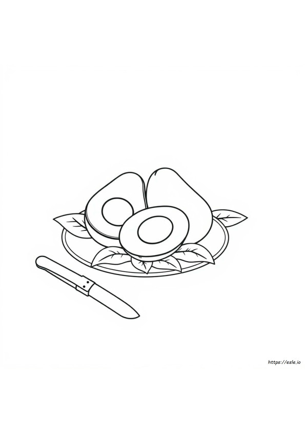 Kolorowanki Awokado
