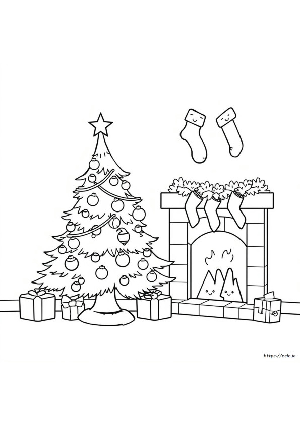 Disegni Di Natale Kawaii Da Colorare