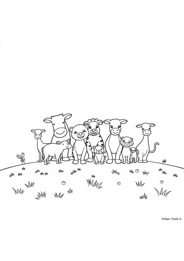 Animal Pages To Color