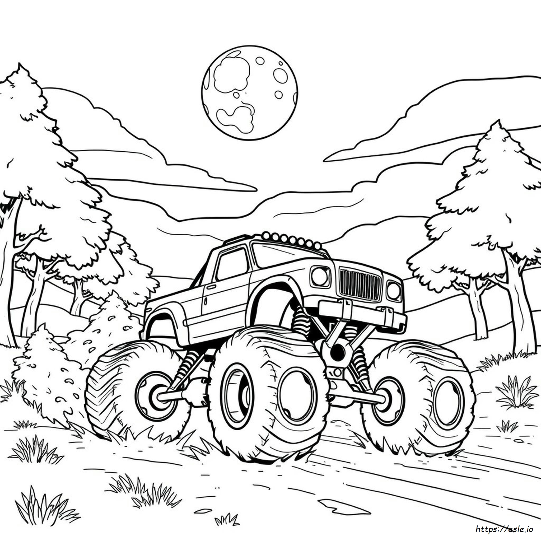 Monster Truck Colouring In Pictures