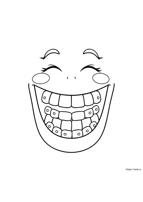 Mouth Colouring Page