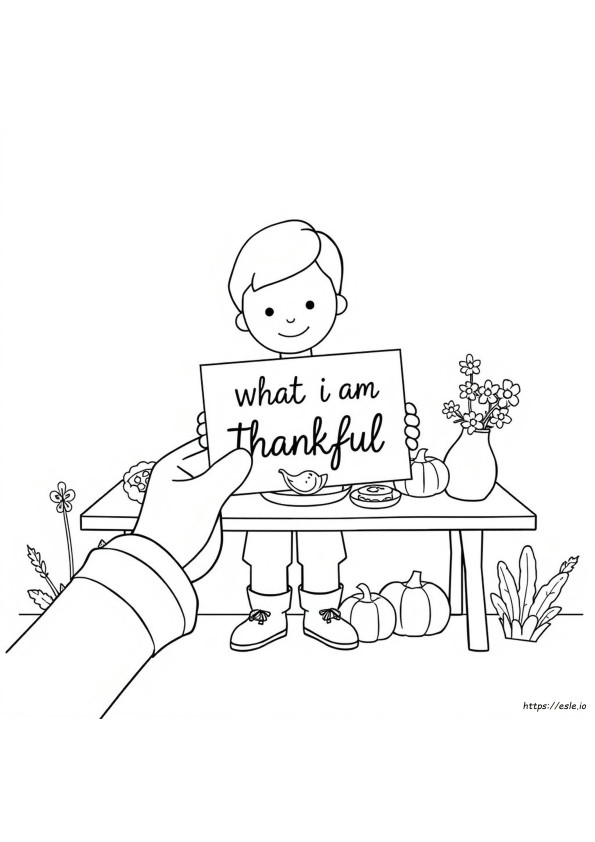 What I Am Thankful For Coloring Pages