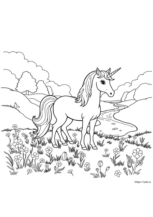 Dibujos Para Colorear De Un Unicornio