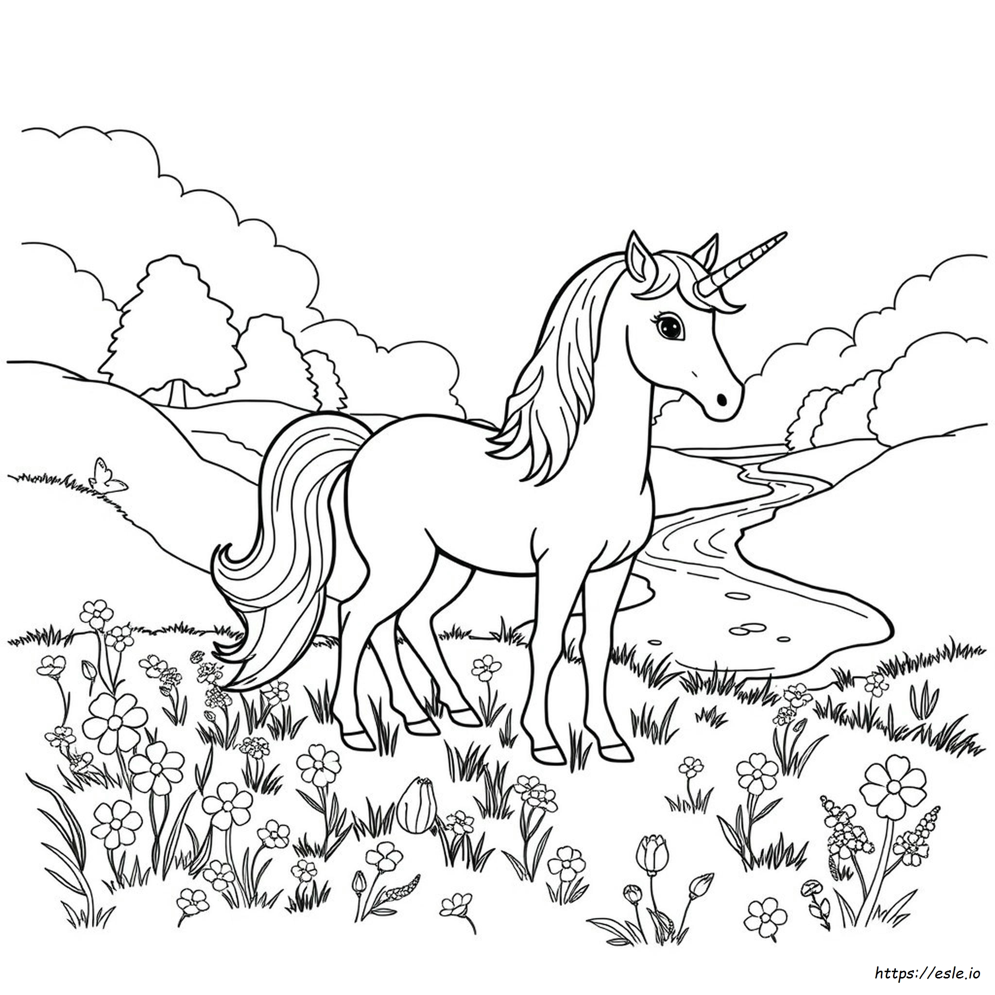Colouring Pages Of A Unicorn