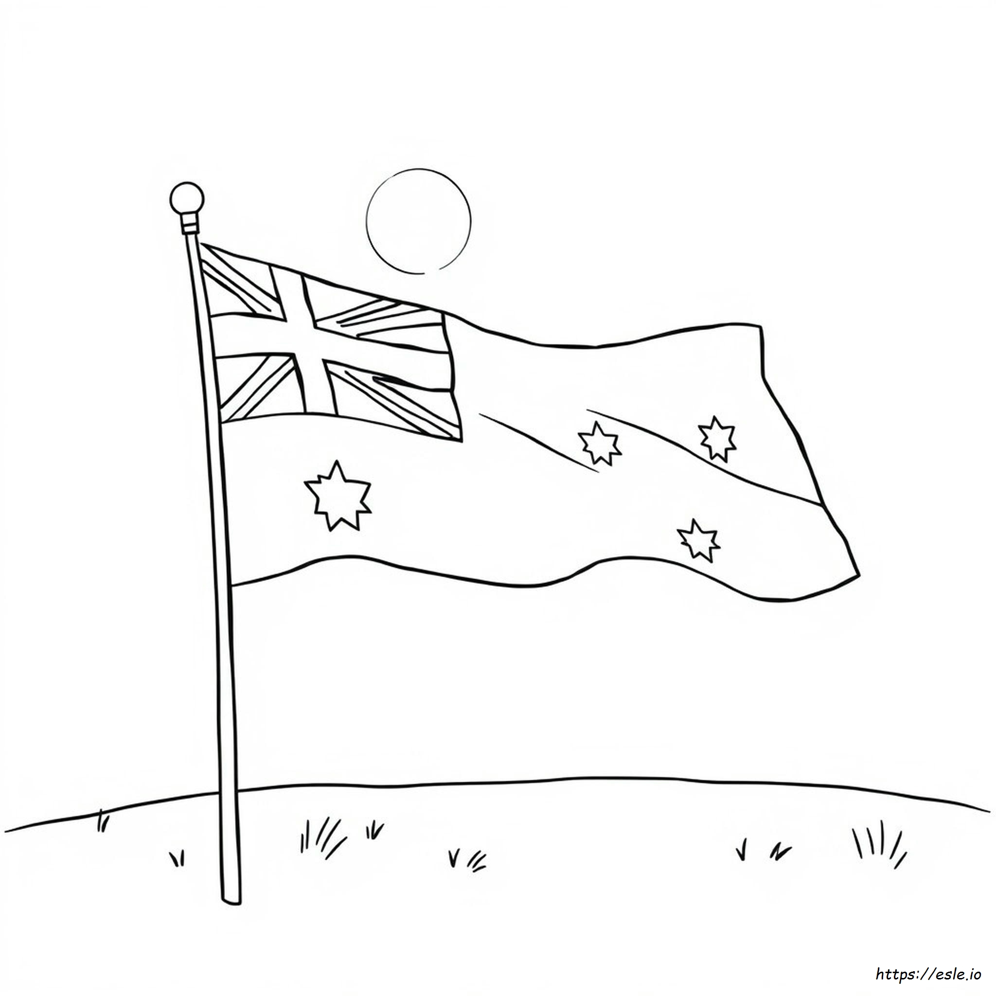 Australian Flag For Colouring