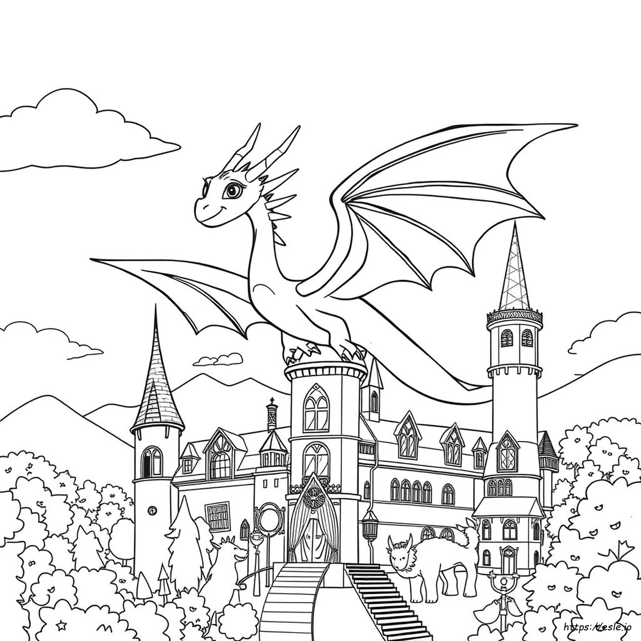 Ever After High Dragon Coloring Pages