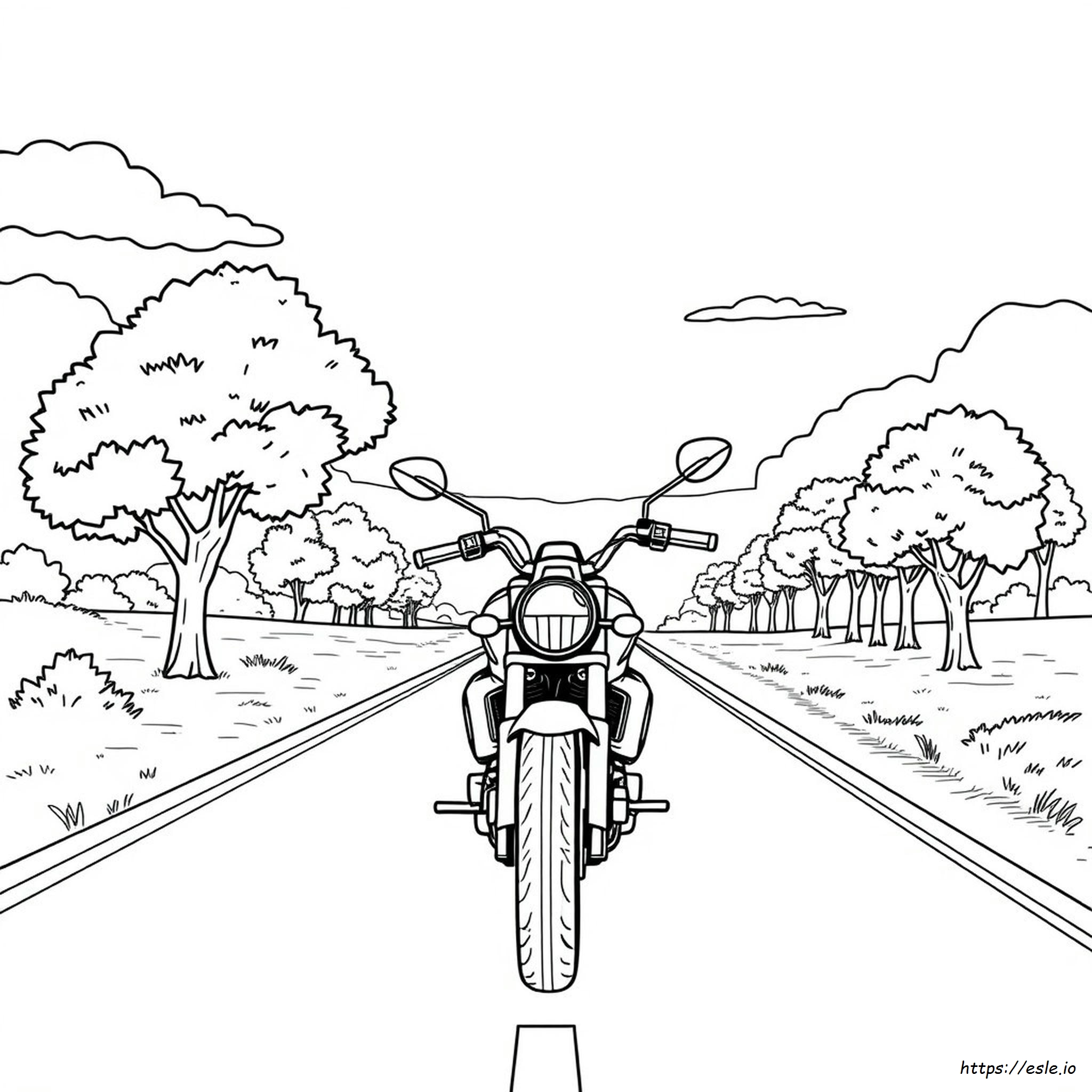 Free Motorbike Colouring Pages