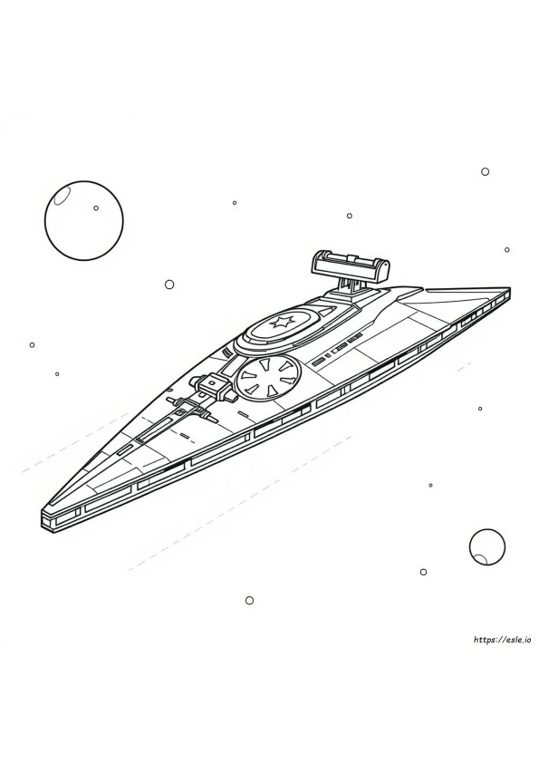 Imperial Star Destroyer Coloring Page