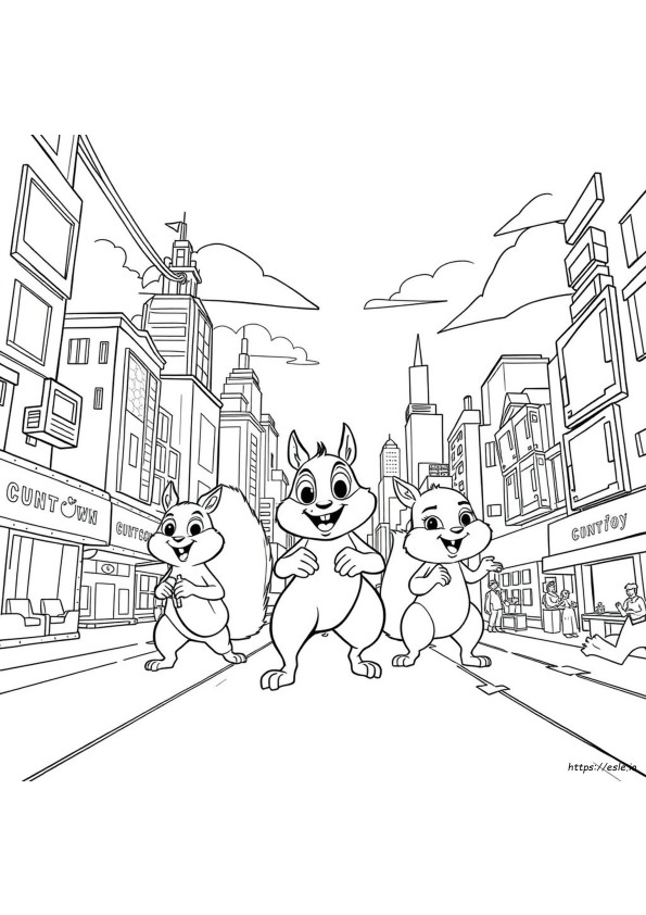 Nut Job 2 Coloring Pages