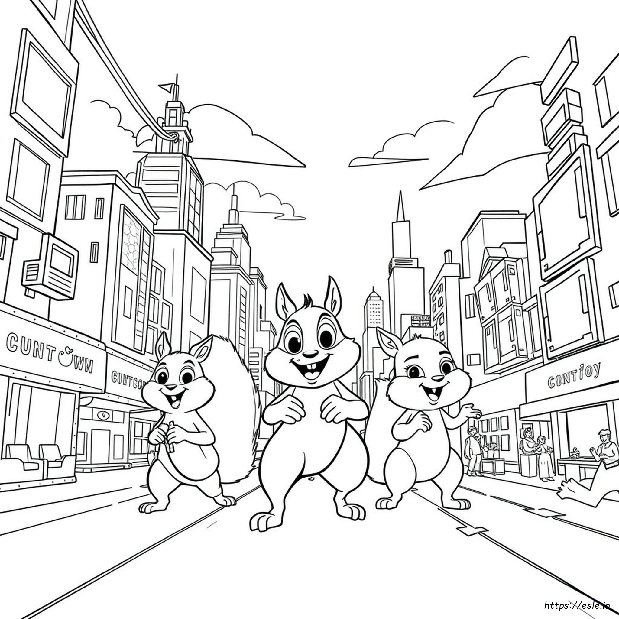Nut Job 2 Coloring Pages