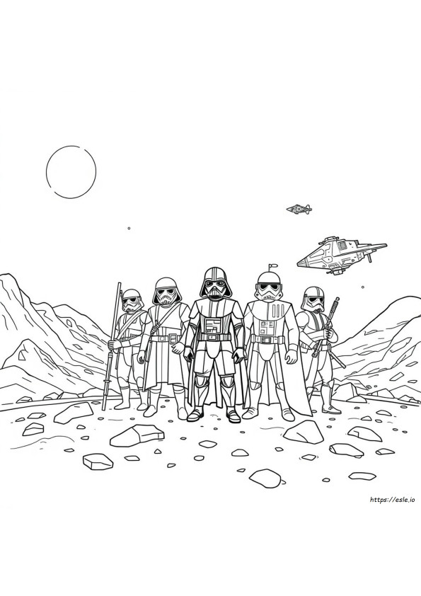 Kolorowanki Z Postaciami Star Wars