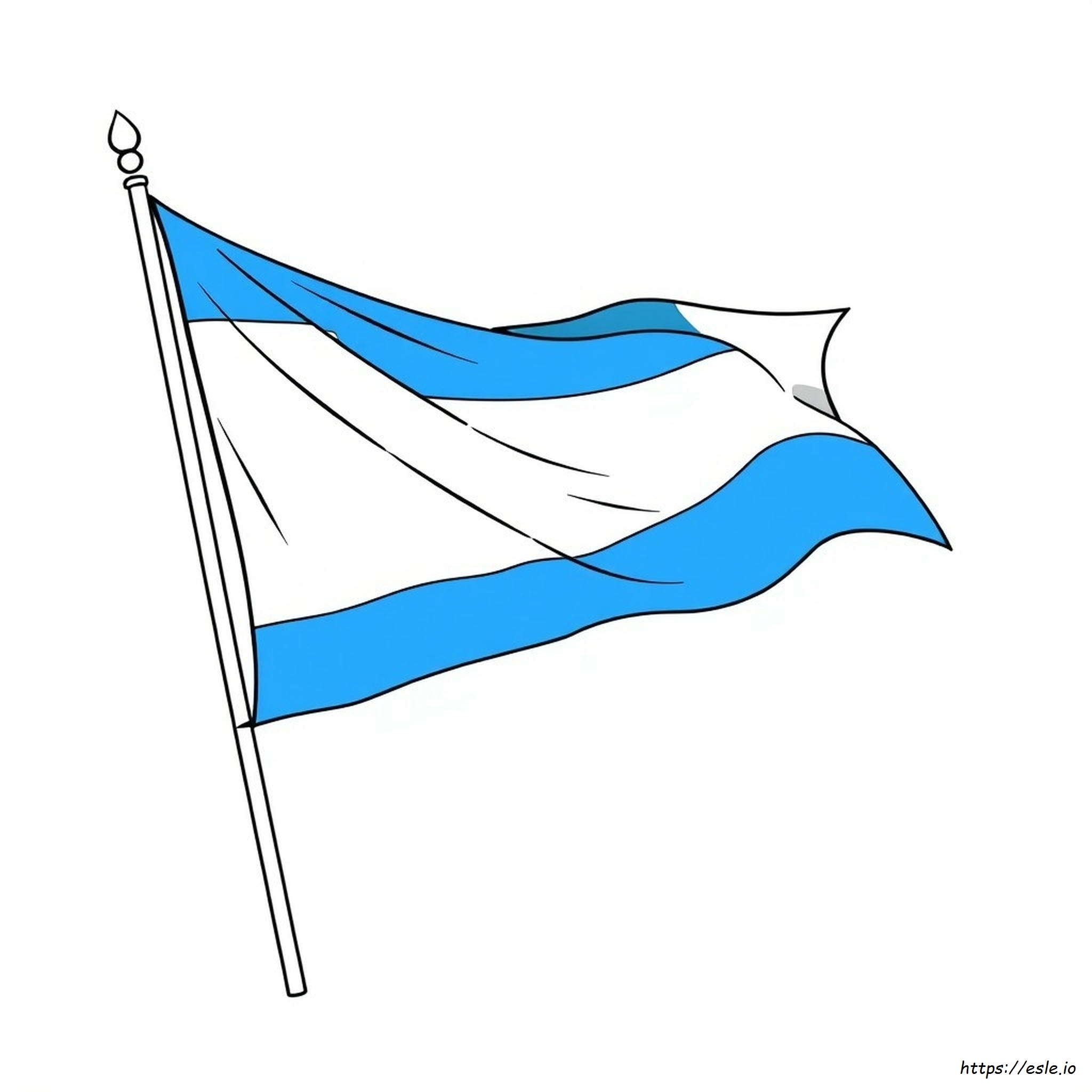 Ukraine Flag Coloring Page