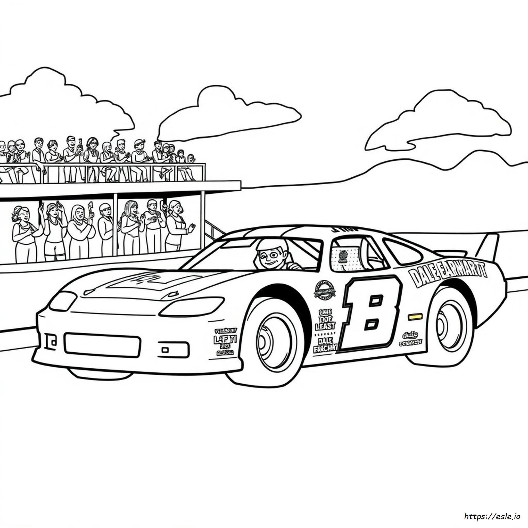 Car Coloring Pages Dale Earnhardt Car Drawing