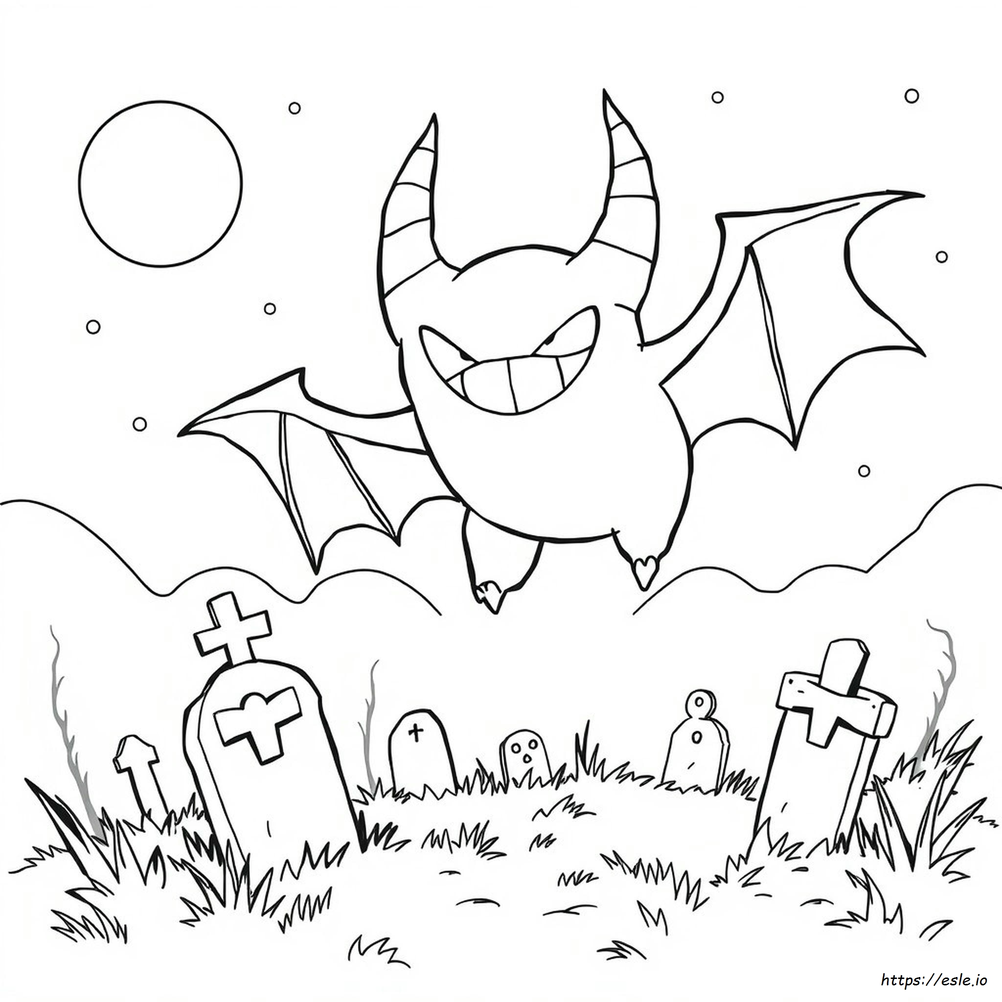 Gengar Colouring In