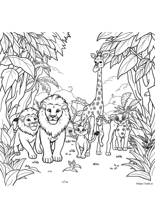 Madagaskar Ausmalbilder