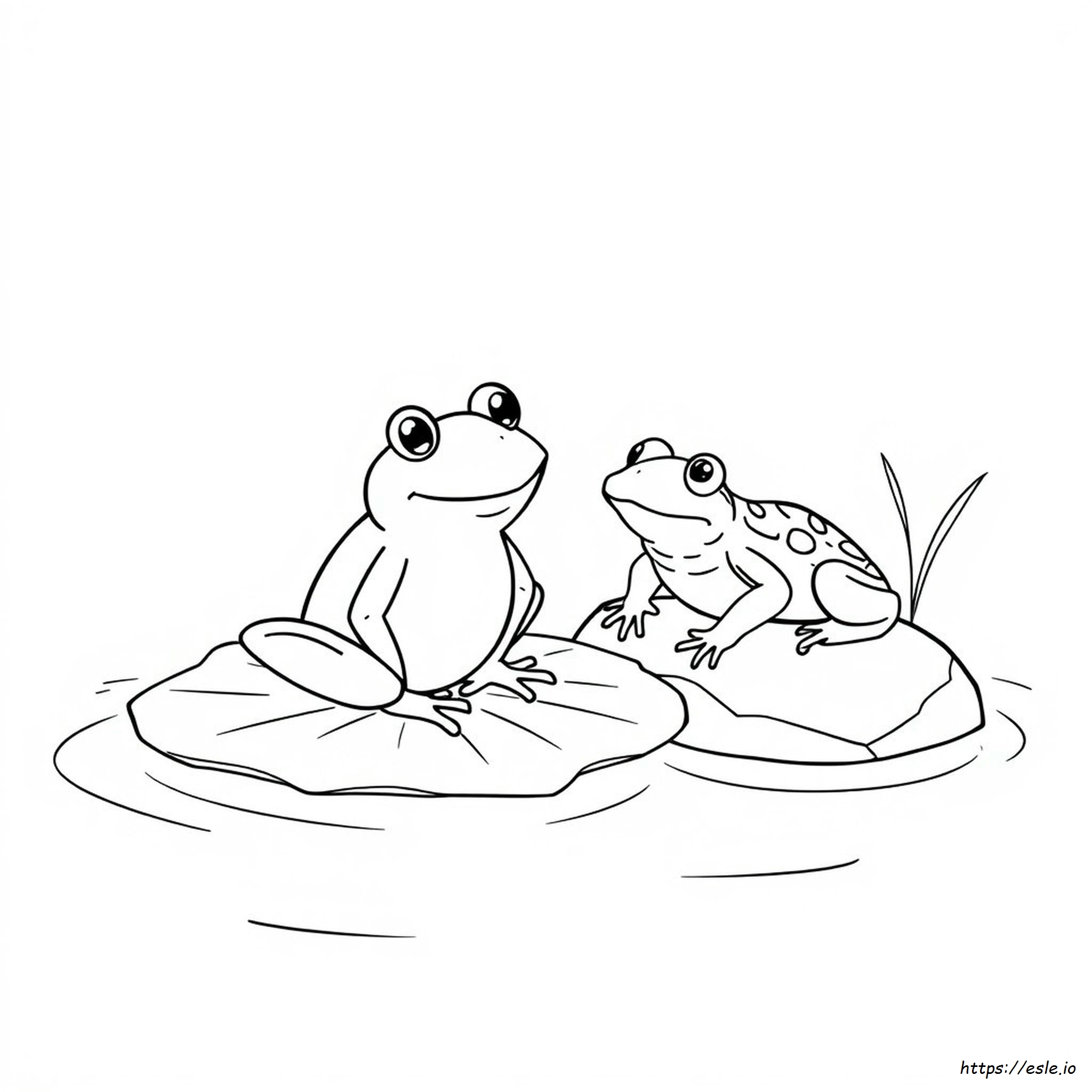 Frog And Toad Together Coloring Pages