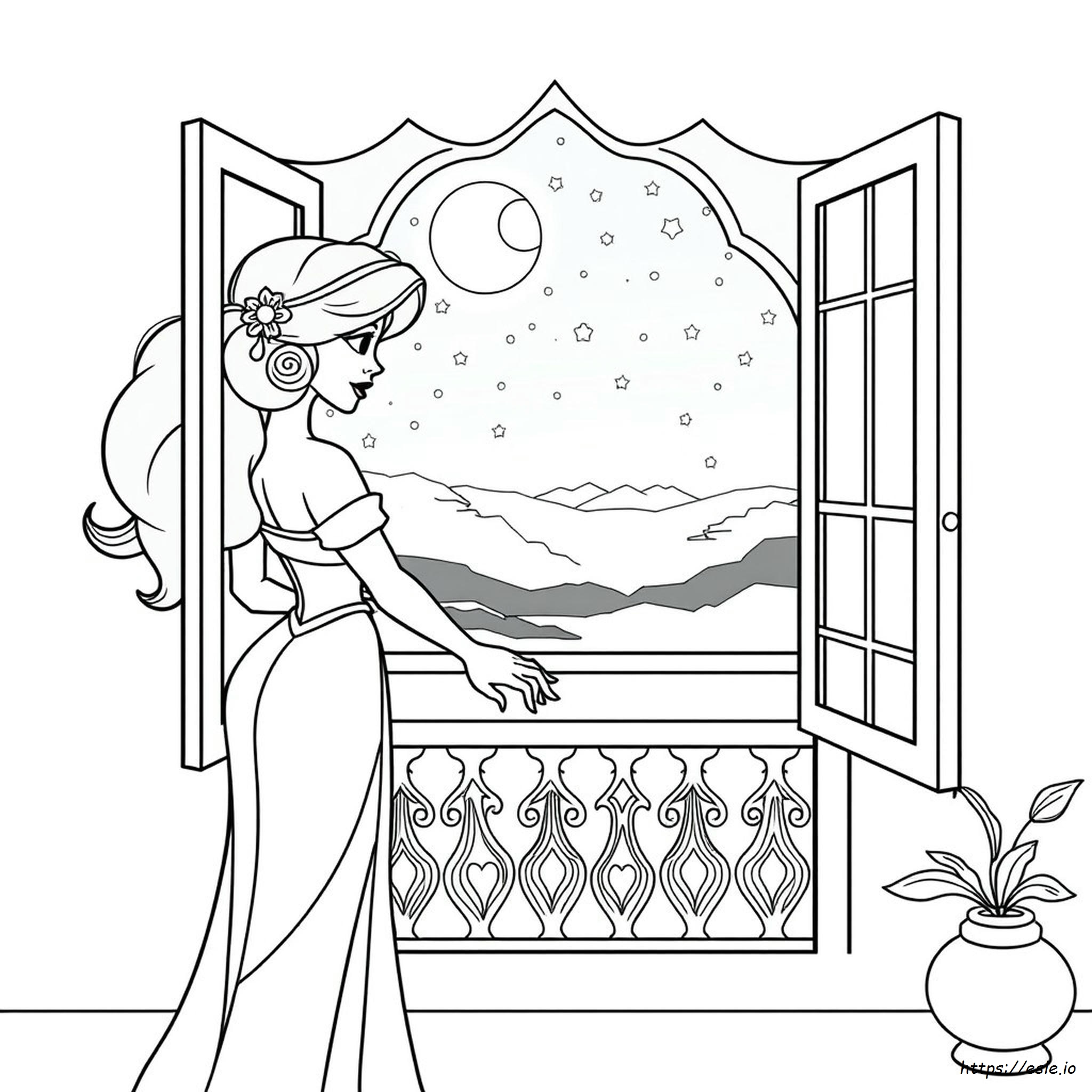 Jasmine Printable Coloring Pages