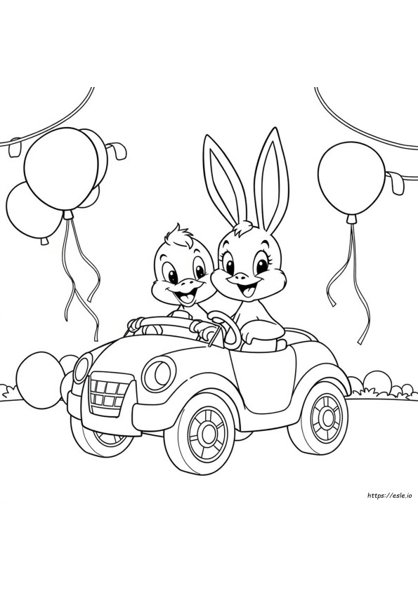 Ducky Ve Bunny Oyuncak Hikayesi 4 Boyama Sayfaları