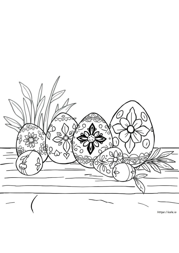 Ukrainian Egg Designs Coloring Pages