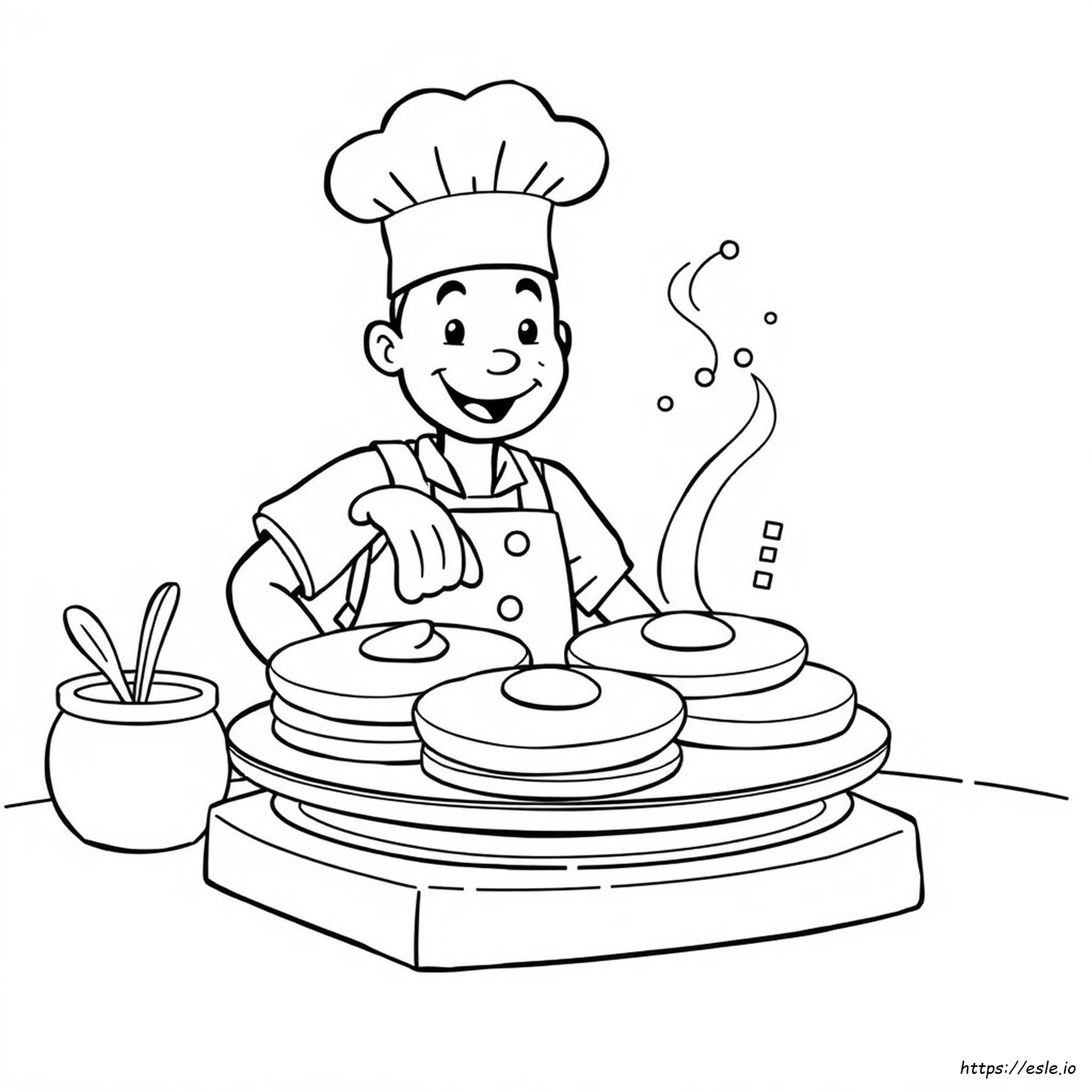 Free Colouring Pages Pancake Day