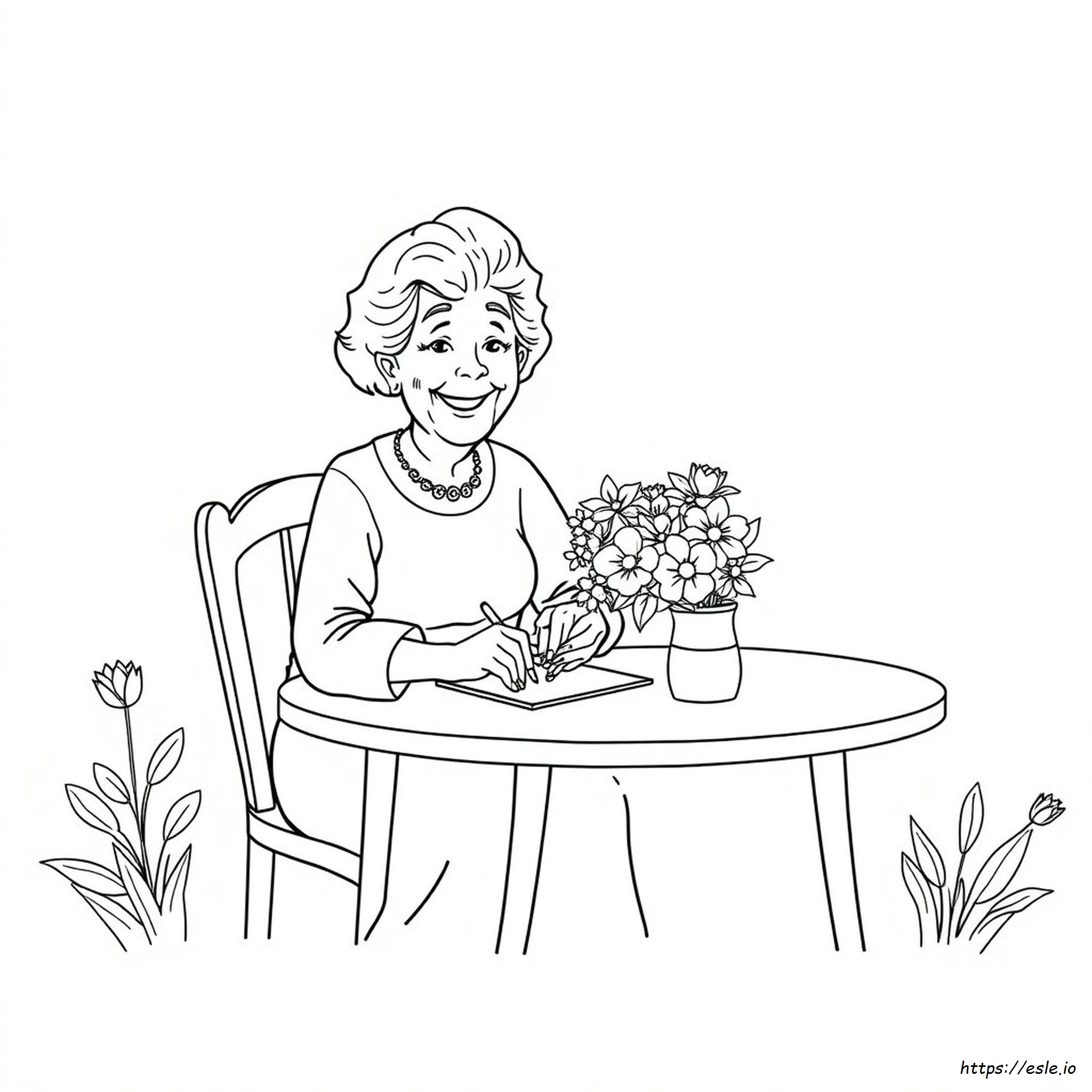 Grandma Coloring Pages For Mothers Day