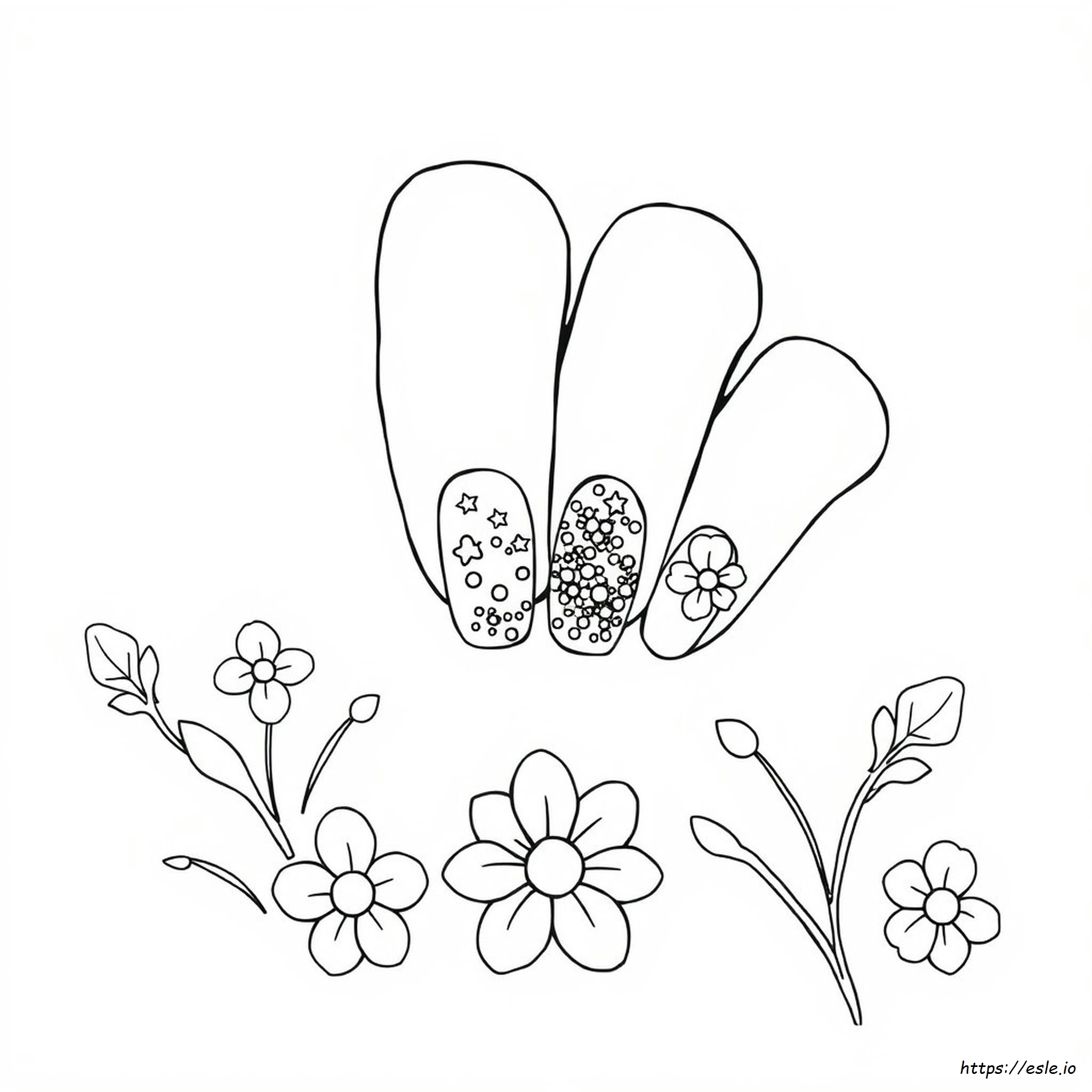 Coloriage Jolie Manucure