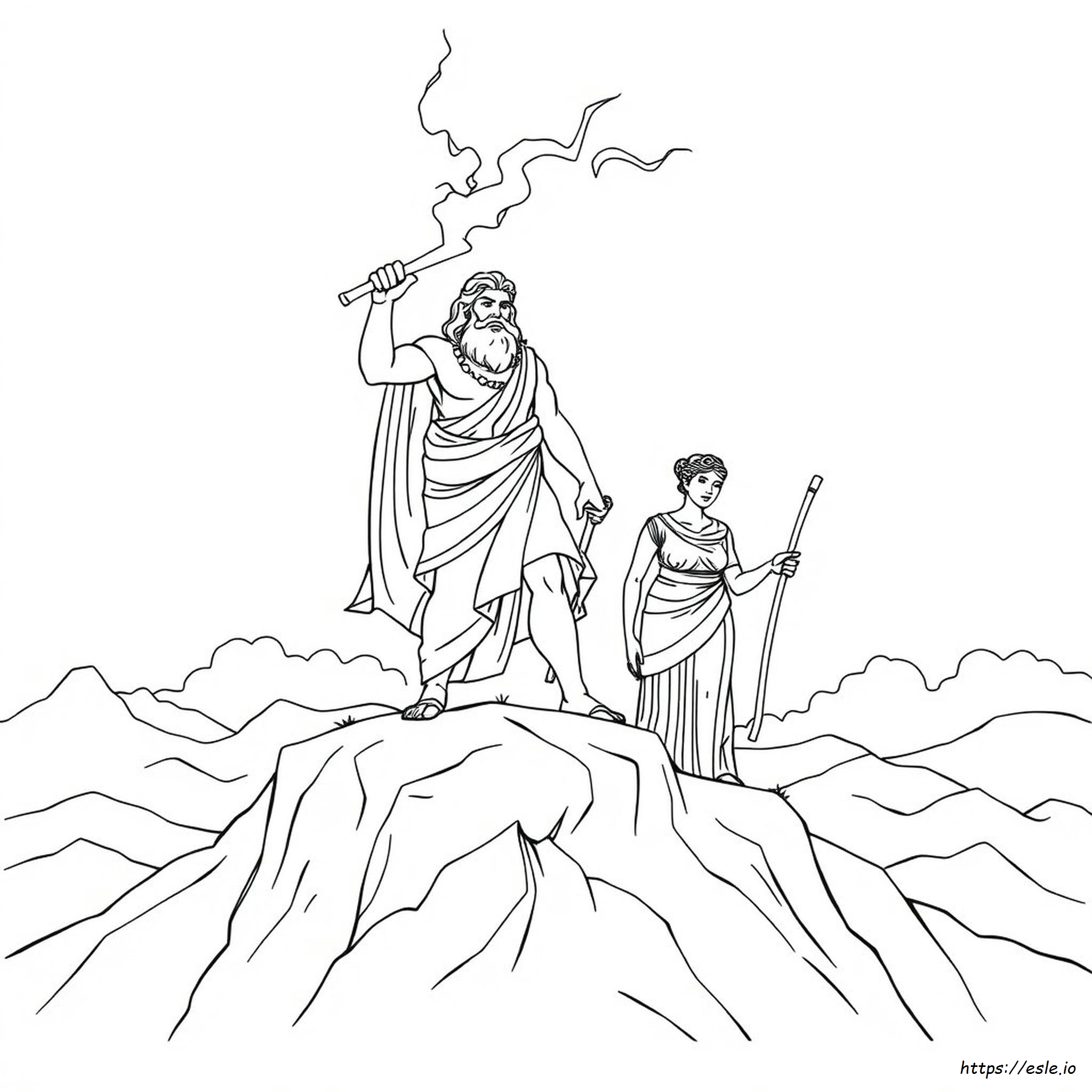 Coloriages De Dieux Grecs